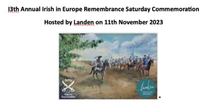 Irish in Europe Remembrance Saturday – Remembering the Wild Geese